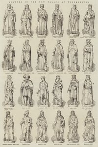 Estatuas en el Nuevo Palacio de Westminster de English School
